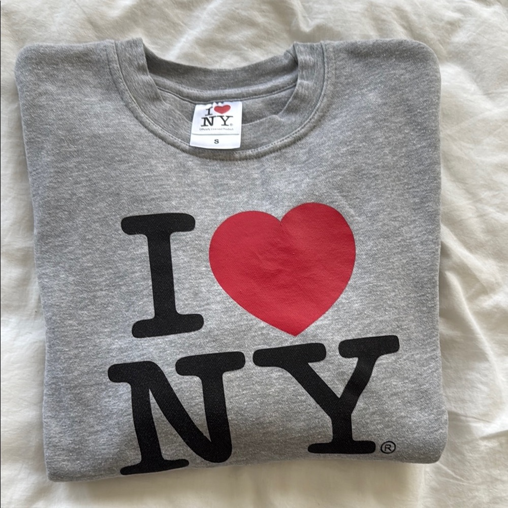 Gray and Red Crewneck Sweater with Iconic Design - Picture 3 of 3